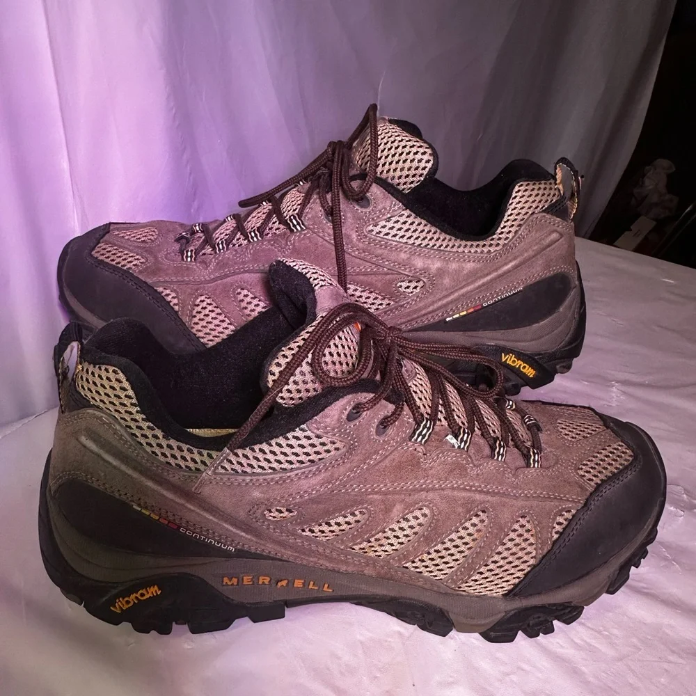 Merrell Taupe and Black Trail Shoes